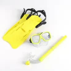 Snorkeling Natação Kit Máscara Tubo Nadadeiras Equipamento Mergulho Adulto Infantil