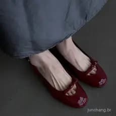 Sapatos femininos de couro envernizado francês com laço e alça traseira temperamento doce elegante sandálias casuais pla