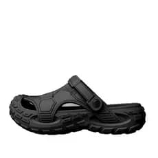 Preto de sola grossa buraco sapatos masculinos Baotou sandálias chinelos 2026 novo estilo sapatos de praia confortável r