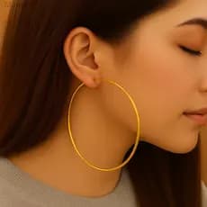(V)Argolas Douradas — Conjunto Elegante em Diferentes tamanhos, perfeito para complementar seu lookCRFDO43BJZ9N