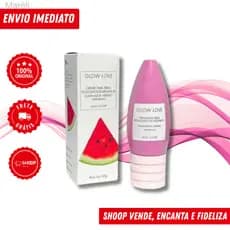 Creme Área dos Olhos Glow Love Melancia 60g Max Love | Iluminador Híbrido, Vitamina E, HidrataABF4