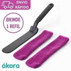 Kit Limpeza de Vãos Ákora Espatula C/ Refil Limpador De Transpasse Vão Box Vitrô - Roxo