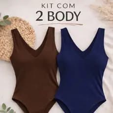 Kit Body Decote VSuplex Premium Verão Moda Gringa Tendencia Decote costas e lateral