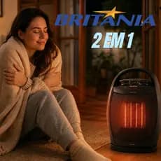 Aquecedor elétrico Ceramico 2 EM 1 ventilador Ab1600p Ceramic Preto 127v