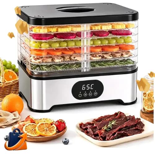 Desidratador De Alimentos Frutas Carne 5 Bandejas 300w 220v