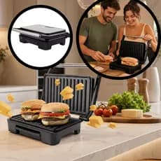 Sanduicheira elétrica  e grill antiaderente prensa sanduiches Melory Asteria Compact 220v