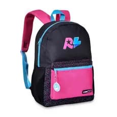 ￼Kit Mochila Juvenil Escolar Estojo Duplo Ampla Rafa e Luiz, Produto Original Clio