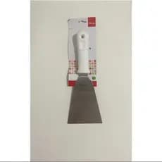 ￼Espátula Reta Qualidade Inox Original Chapa Lanche Chapeiro Cozinha Lanchonete Multiuso