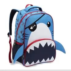 Mochila Bolsa Escolar Passeio Original SharkTubarão Reforçada