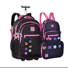 Kit Universitário Escolar Mochila Rebecca Bonbon Rodinhas Estojo Box Lancheira Térmica RB Alças