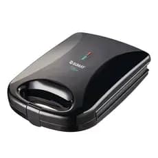 Sanduicheira Grill Elétrica Sumay 1200W Preto Para 4 Sanduíches Chapa Grande 220V Perfeita Para Sua Cozinha