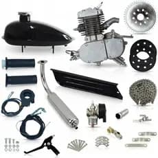 Kit Motor 80cc 2 Tempos Bicicleta Motorizada Completo Prateado
