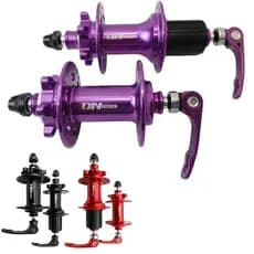 Par Cubo K7 Barulhento com Rolamento 36 Furos Alumínio 7v 8v 9v 10v 11v 12v MTB Bike Violeta Vermelho Preto Moove