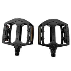Par Pedal Plataforma Rosca Grossa 9/16 Alumínio Nylon Sette Mtb Bmx Preto