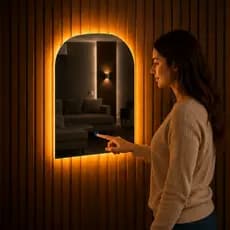 Espelho Janela C/ Touch Led Quente Frio Neutro 60x40 Eclipse