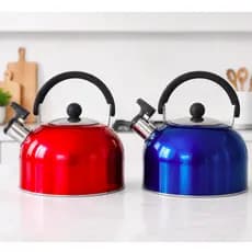 ☕ Chaleira Com Apito Inox 2,5L – Praticidade e Elegância na Sua Cozinha - Cores Sortidas