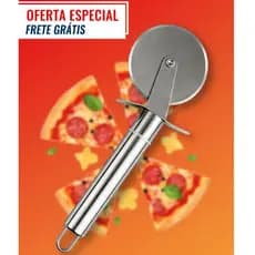 🍕 Cortador De Pizza Profissional Inox Roda Grande Reforçado
