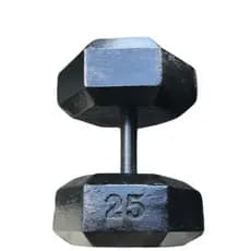 Halter de 25kg - Halter sextavado de concreto - Peso para treino - Unidade - Barato