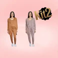 KIT COM 2 CONJUNTOS LANZINHA FEMININO SLIM \CONJUNTOS G NO KIT COM 2