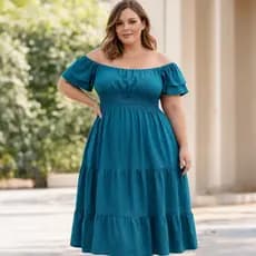 VESTIDO PLUS SIZE LONGO\VESTIDO EVANGELICO\VESTIDO PLUS SIZE