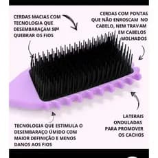Escova para Cabelos de Cachos de Ressalto