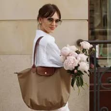 Bolsa Feminina Grande Impermeavel Alça de Mão e Ombro Transversal Faculdade Trabalho Nylon couro