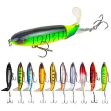 Isca Artificial Whopper Popper 13g/10cm 6cm/6g Rotativa Flutuante Iscas De Pesca Top Água Atraindo peixes