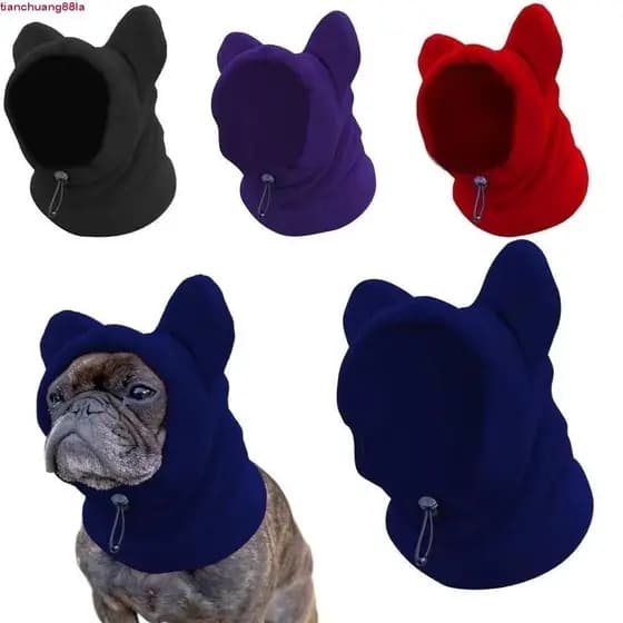 Chapéus De Lã Para Cães TIANCHUANG , Bonés Com Capuz E Orelhas De Cachorro Macias Ajustáveis , Boné Casual Fofo Respiráv