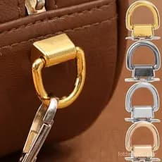 10 Peças Fivelas De Conector Em Forma De D-De Alça De Bolsa-Fecho De Clipe Bolsas-Fivela Lateral De Metal De Anel Acessó