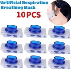 Máscara Descartável De Rcp BACK2LIFE1 , Protetor Facial De Proteção Rápida Para Respiração Bucal , Profissional