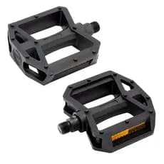 Pedal Bicicleta Plataforma 1/2 Nylon Paco Rosca Fina Com Refletor para Mtb Urbana aro 20 24 26 29