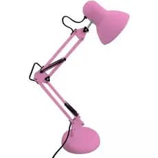 Luminária de Mesa Pixar Articulada Regulável Abajur de Mesa Garra Rosa
