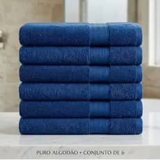 Kit de 2 Toalhas de Banho Tóquio G3 Azul Deep | 100% Algodão Altenburg