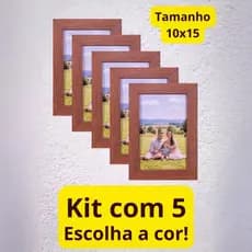 KIT DE PORTA RETRATOS 10X15 COM VIDRO