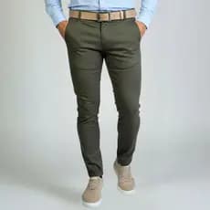 Calça Masculina Sarja Acetinada Slim Esporte Fino Social com Lycra Premium Social com Bolso Estilo Alfaiataria Elegante