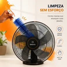 Escova Multiuso Flexível de Microfibra Limpeza de Ventilador Ar Condicionado e Móveis Remove Poeira
