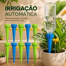 Kit Com 5/10/20/30 Gotejador Irrigador Acoplável Em Garrafa Pet Dosador Regulável Jardim Vaso