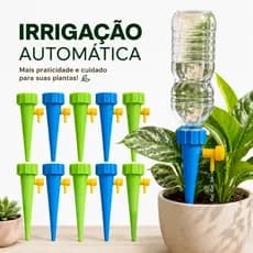 Kit Com 12/24/36 Gotejador Irrigador Acoplável Em Garrafa Pet Dosador Regulável Jardim Vaso