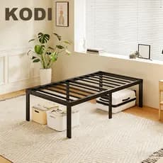 Estrado de Metal Dobrável para Cama Solteiro/Casal com Ripas de Aço Fácil Montagem-O17