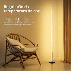 Luminária LED de Chão Estilo Nórdico, Iluminação Ambiente para Canto, Acrílico - G5