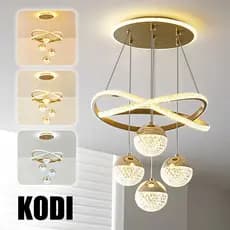 3 Colors LED Ceiling Chandelier Modern Nordic Luxury Light for Living Room Dining Room Kitchen O16