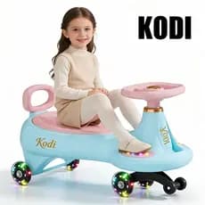 Carrinho Rolimã 360° Infantil com LED, Música, Volante e Suporte a 100kg - P23
