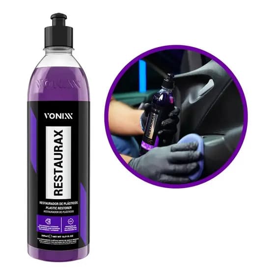 Restaurax Vonixx 500ml Restaurador Plásticos Interno Externo