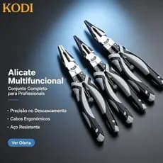 Alicate Multifuncional para Eletricista: Descascador, Cortador e Ferramenta de Crimpagem de Fios - F18