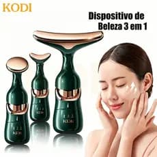 3 Em 1 Massageador Facial – Lifting, Microcorrente, Massagem no Pescoço e Rejuvenescimento em 5 Minutos-N7