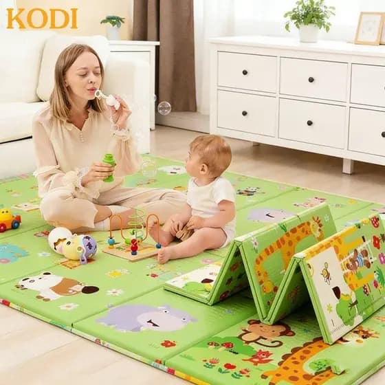Tapete Infantil Dobrável Dupla Face À Prova D'água Atividade Bebê Impermeável 180*200*0.8cm-S13