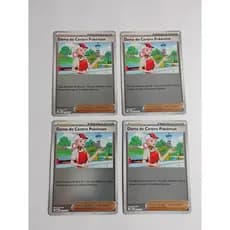 Kit 4 Dama do Centro Pokémon 123/132 Reverse Foil NM Megaevolução (2025) Pokémon Estampas Ilustradas TCG Trading Card