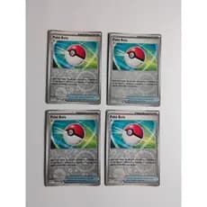 Kit 4 Poké Bola 185/198 Reverse Foil NM Escarlate e Violeta (2023) Pokémon Estampas Ilustradas TCG Trading Card Game