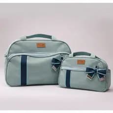 Bolsa Maternidade Kit 02 peças Bolsa G + Bolsa P Azul Marinho