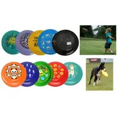 Kit 10 Frisbee Disco Jogar Diversão Praia Campo Brincar Pet
